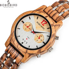 Father's Day BOBOBIRD Men Wood Watch Fashion Casual Design relogio masculino Lovers Wooden Quartz Wrist Gift C-S15 Dropship 2024 - buy cheap