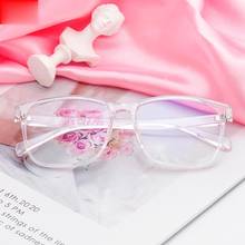 Square glasses Transparent TR90 Anti Blue Light Men/Women Prescription glasses Myopia Optical Eyeglasses Hyperopia Discoloration 2024 - buy cheap