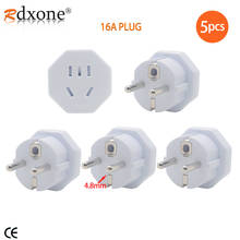 【Upgraded 】EU Plug Adapter 16A EU converter 2 Round Pin Socket Wall Socket AC 250V Travel Adapter plug 2024 - buy cheap