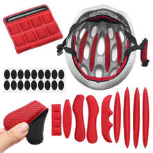 Kit de acolchoamento interno para capacete, conjunto de acolchoamento interno para capacete com rede de insetos, esponja para esportes, motocicletas, 1 conjunto de acessórios para capacete 2024 - compre barato