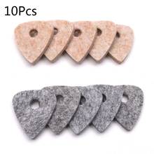 10pcs Ukulele Picks Wool Felt Acoustic Sounds Plectrum for Soprano Tenor Concert 2024 - buy cheap