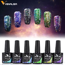 #86132 Venalisa Gel de Color Pavo Real Gel de uñas brillo de esmalte Bling Gel barniz uñas 7,5 ml empapa UV LED estrellado Gel laca 2024 - compra barato