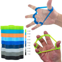 Silicone Finger Resistance Band Gripper Hand Grip Wrist Yoga Stretcher Strength Trainer Exercise Expander Fitness Equipment New 2024 - buy cheap