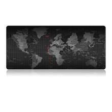 Large Mouse Pad Office/Home Computer Desk Mat World Map Gaming Mousepad Anti-slip Natural Rubber Gaming Mouse Mat w/Locking Edge 2024 - buy cheap