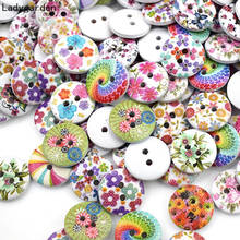 Botões artesanais de madeira redondos de 2 furos, botões para scrapbook de costura diy com 500 peças, acessórios de vestuário e botões naturais 2024 - compre barato