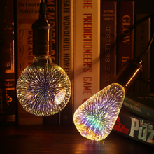 Led Light Bulb 3D Decoration Bulb Firework 110 220V ST64 G95 G80 G125 A60 Bottle Heart E27 Holiday Lights Novelty Christmas Lamp 2024 - buy cheap