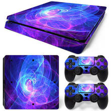 For PS4 Slim Skin Sticker For PlayStation 4 Console and Controllers For PS4 Slim Gamepad Controller Sticker Decal 2024 - buy cheap