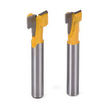 2Pcs/Set 1/4'' Shank T-Slot Router Bit 3/8'' & 1/2'' Carbide Cutter  Handle Woodworking Router Bits Milling Cutter For Wood 2024 - buy cheap