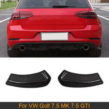 Matte Black Rear Bumper Splitters Diffuser For VW Golf 7.5 MK 7.5 GTI Bumper 2018 2019 Car Rear Bumper Splitters Lip Spoiler 2024 - buy cheap