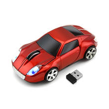 CHYI Forma Carro Sem Fio do Rato Do Computador Óptico USB 3D Mini Com Luz LED PC Mause 1600 DPI Mouse Para Crianças dom Desktop Laptop 2024 - compre barato