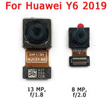 Оригинальная передняя и задняя камера для Huawei Y6 2019 модуль основной камеры Модуль гибкий кабель запасные части 2024 - купить недорого