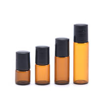 10pcs/pack 1ml 2ml 3ml 5ml Amber Thin Glass Roll on Bottle Essential Oil Vials 2024 - buy cheap