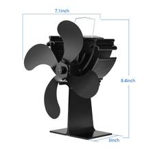 Wood Stove Eco-friendly Fan 4 Blades Heat Powered Log Burner Fireplace Blower Ultra Quiet No Battery Or Electricity  2024 - buy cheap