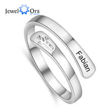 Customized Wrap Name Ring with Cross Resizable Stainless Steel Engraved Rings for Women Personalized Gift Jewelry (RI104061) 2024 - buy cheap