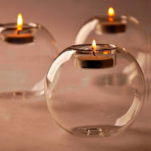 Crystal Glass Candle Holder Home Decoration Candlestick Transparent Romantic Wedding Bar Party Home Decor 2024 - купить недорого