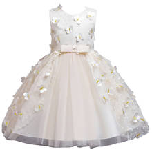 Keaiyouhuo-vestido floral de verão para meninas, vestido para casamento, festa noturna, vestido rendado de princesa para baile, roupas para meninas de 1 a 5 anos 2024 - compre barato