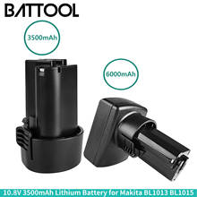 BATTOOL For Makita BL1013/BL1014/BL1015 Li-Ion 10.8V 6000mah 2PC For Makita BL1013 L50 Rechargeable Power Tools li-ion Battery 2024 - buy cheap