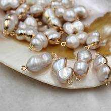 13*19MM 10Pcs 100% Natural Baroque Freshwater Pearl Beads Charms Jewelry Pendants 2024 - buy cheap