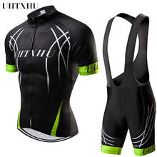 Uhtxhu мужской комплект одежды для велоспорта, одежда для горного велосипеда, MTB, одежда для велоспорта, мужские комплекты одежды для велоспорта 2024 - купить недорого