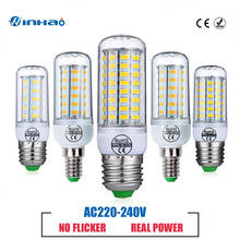 [YOYOLUO]E27 LED Lamp E14 LED Corn Bulb SMD 5730 220V 24 36 48 56 69 72LEDs Chandelier Candle Light For Home Lighting Decoration 2024 - buy cheap