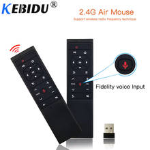 Kebidu-mouse gamer para assistente de voz, controle remoto mt12, 2.4g, para android, tv box h96, x96 max, hk1, tx6, a95x, f1, pk g10, g8 2024 - compre barato