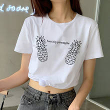 2019 hot Fashion Pineapple Print T Shirts Women Streetwear Vogue Harajuku Casual Short Sleeves Tee Tops Vintage Feamle Clothing 2024 - buy cheap