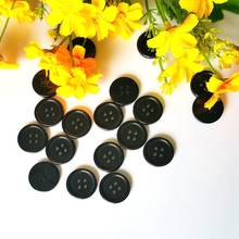 40 шт 23 мм черные пуговицы из смолы Круглые Швейные рубашки кнопки пальто бутонов украшения 2024 - купить недорого
