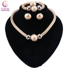 CYNTHIA Jewelry Dubai Women Jewelry Sets African Bridal Wedding Gold Jewelry Set Charm Necklace Earrings Ring Bracelet 2024 - buy cheap