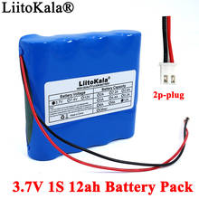 Liitokala-Paquete de batería de litio de 3,7 V, 18650 mAh, luces LED de pesca, Altavoz Bluetooth de 12000 V, baterías de emergencia DIY con PCB 2024 - compra barato