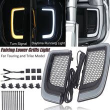 Parrillas inferiores de carenado LED para motocicleta, luz para Harley Touring 14-19 CVO Street Glide Electra Road Glide Ultra FLHTK Ultra Limited 2024 - compra barato