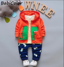 Children boys spring autumn clothing set kids baby casual denim clothes 2pcs sports suits for boys child tracksuit outfits 2024 - buy cheap