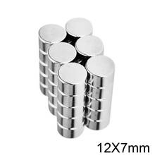 5/10/20/30/50PCS 12x7 mm Strong Cylinder Rare Earth Magnet 12mmX7mm Round Neodymium Magnets 12x7mm Small Disc Magnet 12*7 mm N35 2024 - buy cheap