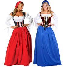 Карнавальный костюм Октоберфест Германия Национальный костюм для парада Wench официантка наряд Косплэй Хэллоуин нарядное вечерние платья 2024 - купить недорого