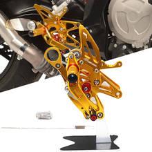 S1000RR 2009-2014 CNC Adjustable Footrests Foot Pegs Rider Rearset Footrest For BMW S1000RR 2009 2010 2011 2012 2013 2014 2024 - buy cheap