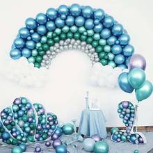 Mermaid Ballon Kids Birthday Party Decor Metal Pearl Latex Balloon Little Mermaid Birthday Party Supplies Chrome Metallic Globos 2024 - buy cheap