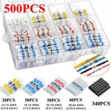 500Pcs Waterproof Solder Seal Sleeves Heat Shrink Butt Wire Connectors Electrical Cable Splice Tinned Terminals Universal 2024 - buy cheap