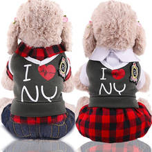 PUOUPUOU Winter Dog Clothes For Small Medium Dogs Sweatshirt Jacket Cotton Ropa Perro French Bulldog Clothing For Pets XS-XXL 2024 - купить недорого