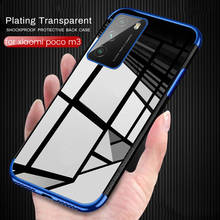 plating tpu bumper soft silicone phone covers case for xiaomi pocophone poco m3 m 3 3m fundas on pocom3 6.53'' shockproof coque 2024 - buy cheap