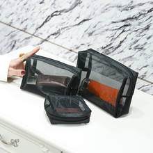 Saco cosmético transparente para as mulheres compõem caso claro maquiagem organizador sacos moda kits de viagem bolsa de armazenamento de higiene pessoal 2024 - compre barato