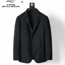 Abrigo de lana para hombre, chaqueta negra de doble cara, MC28D330 KJ4292, 2020 2024 - compra barato