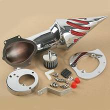 Kits de limpiador de aire cromado para motocicleta, filtro de admisión para Honda VTX 1300 VTX1300 1986-2012 00 01 02 03 06 07 04 05 08 09 10 11 2024 - compra barato