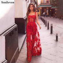 Smileven Lace Evening Dress Formal Wear A Line Prom Gowns Long Evening Party Dress 2024 - buy cheap