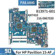 Parpailiang-placa-mãe para computador portátil hp pavillion 15-af, placa principal de habilidade 818062-601 2016-2018, core am7410 2006-2012, ddr3 2024 - compre barato