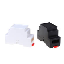 1PCS White, Black Plastic Electronics Box Project Case DIN Rail PLC Junction Box 88x37x59mm 2024 - buy cheap