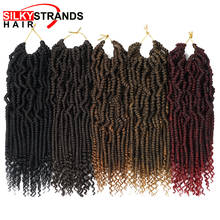 12 inch Passion Spring Twists Hair Synthetic Crotchet Hair Extensions Pre Looped Ombre Crochet Braids  Nubian Twist 2024 - buy cheap