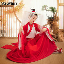 Chinese Hanfu Princess Dress Ancient Costume Traditional Han Dynasty Swordsman Performance Costume Female Oriental Clothes 2024 - buy cheap