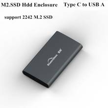 USB3.1 Msata Case for SSD Type-C To USB M.2 NGFF Case Ssd Enclosure Aluminum M.2 SSD External Storage 2024 - buy cheap