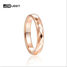 AAA Quality Tungsten Carbide Ring 4mm Width Hammered Finish Rose Gold Color Wedding Band for Women Comfort Fit Rings 2024 - buy cheap