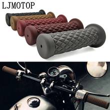 Universal 7/8" 22mm Motorcycle Grips Retro Handle Rubber Handlebar Grip For Yamaha FZ1 FAZER YZF R3 YZF R25 YZF R6 YZF 600R 2024 - buy cheap