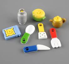 Kawaii Resin Mini Knives Forks Gas Bottle Soup Pot Play Toys Resin Crafts Dollhouse Miniature Dolls Accessories 2024 - buy cheap